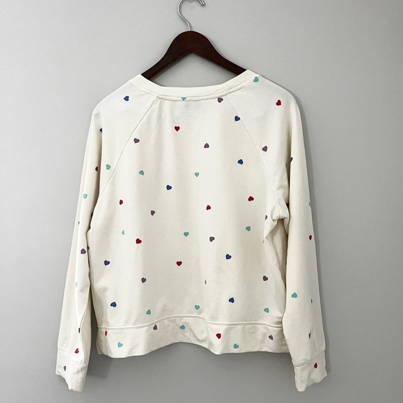 Wildfox Oatmeal Mini Hearts Sweatshirt - Picture 6 of 7